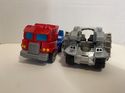 Transformers Optimus Prime & Megatron Action Figures - Set of 2 - Robot to Vehic