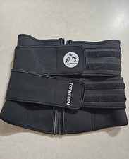 Used Topmelon Women's Shapwear Size 0XL Black Shaper waist wrap trainer.