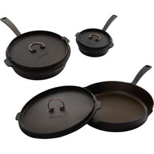 Barebones All-In-One Cast Iron Skillet