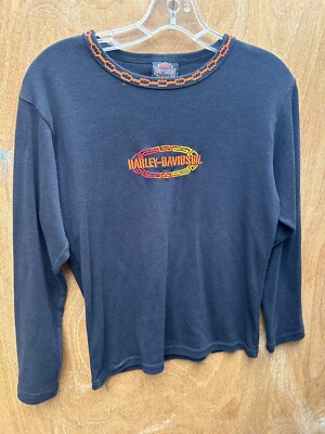 VTG Harley Davidson Woman's Lrg Global Products Made In USA