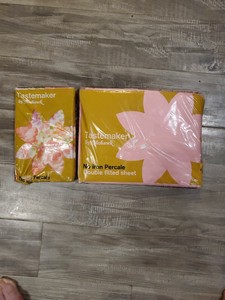 Vintage Tastemaker By Mohawk Double Fitted Sheet And Pillowcases Retro Mod Ebay