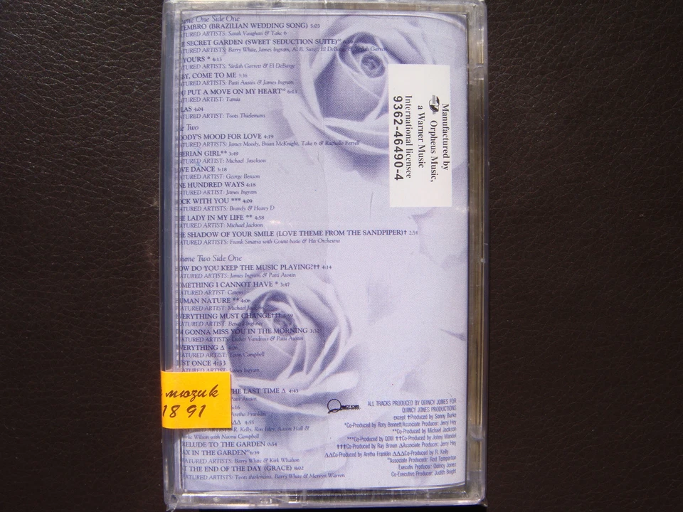 Quincy Jones - From Q with Love - double album AUDIO CASSETTES New, Sealed, Rare - Image 4 of 4