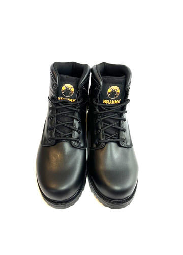 NWT Brahma Escott 6'' Black Lace Up Soft Toe Work Boots Men Sz 9.5 Wide - Picture 2 of 17