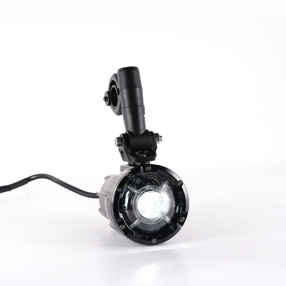 Luz antiniebla auxiliar LED para motocicleta doble Honda CRF1100L África funcionando con DRL Foto 4 de 4