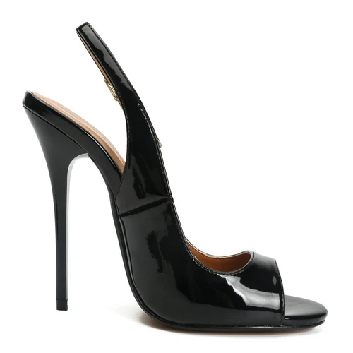 Women's shoes peep toe high heels pumps Slingback Red Crossdressers high heels - Picture 12 of 17