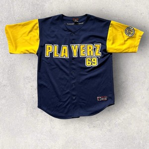 PLAYERS 69 トップス XL ブランド Obasin BASEBALL JERSEY [YELLOW