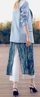 Women s Wide Leg US 6, (EUR 38, UK 10 ) Pantolon Pant Keten, Lined Guzella NWT