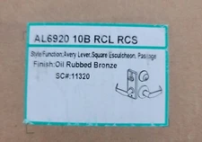 Copper Creek AL6920 10B RCL RCS Grade 2 Deadbolt Entry Passage Lock 9C5