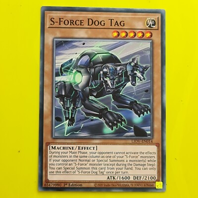 S-FORCE DOG TAG | YUGIOH | LIOV | COMMON | 2021 | 1st Edition | NM #47