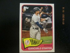 GIANCARLO STANTON YANKEES 2021 TOPPS SERIES 2 1965 REDUX  CARD #T65-34 FREE SHIP