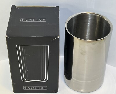 WINE CHILLER Champagne Bottle Bucket Insulated Cooler Stainless Steel ENOLUXE | eBay
