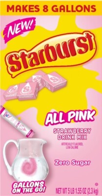 Starburst Strawberry Drink Mix, 1.55 OZ, 8 CT