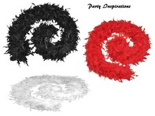 High Quality 80g Black White Red Feather Boa Hen Night Parties Party Fancy Dress