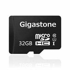Gigastone 32GB Micro SD Card with Adapter U1 Full HD Video 1-Pack