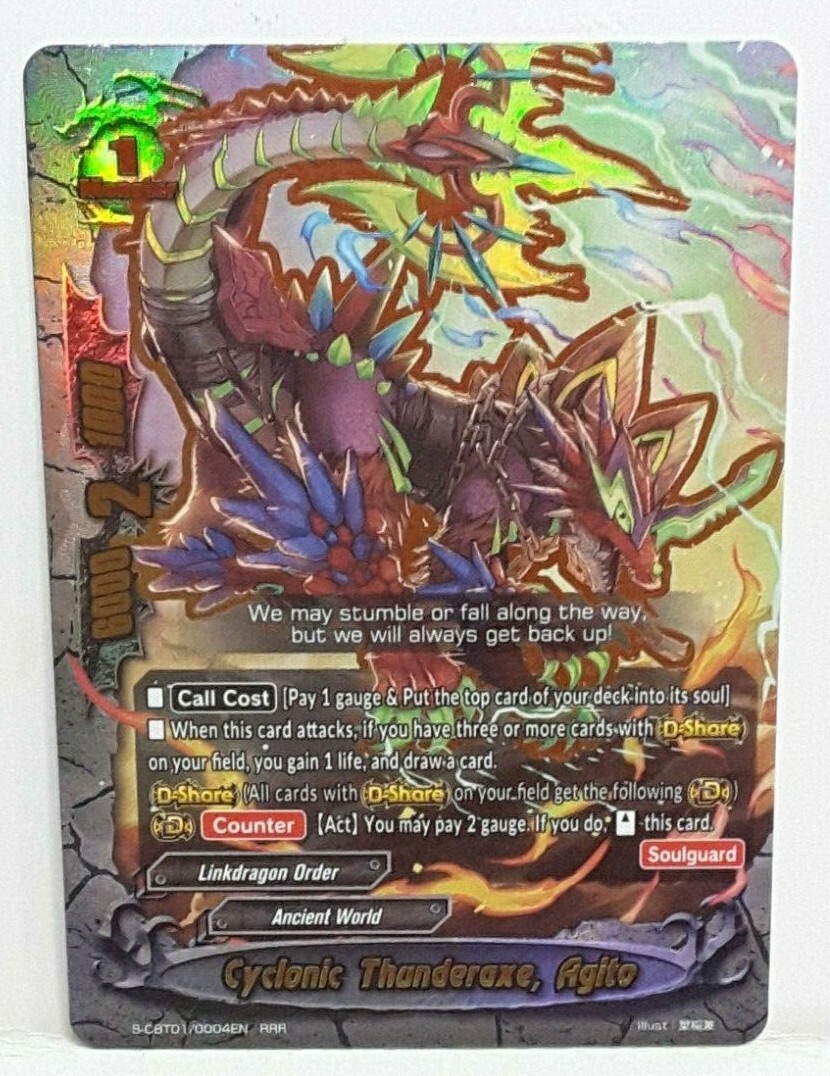 Bushiroad Future Card Buddyfight Cyclonic Thunderaxe, Agito