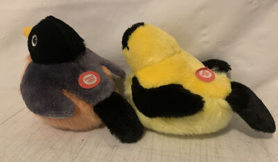 Wild Republic Plush American Robin & Goldfinch Bird Plushes PL200