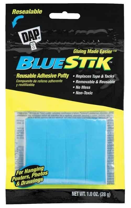 DAP BlueStik Reusable Mounting Putty 1oz Home School Office Posters Project