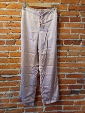 Mommesilk Rose Pink 100 Silk Pajama Bottoms Size M