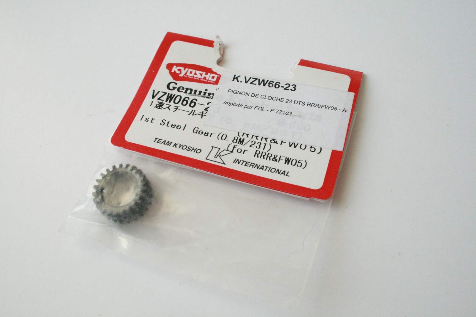 Kyosho 23 Tooth 1st Steel Gear (0.8M/23T) - VZW066-23 V-One-RRR FW05