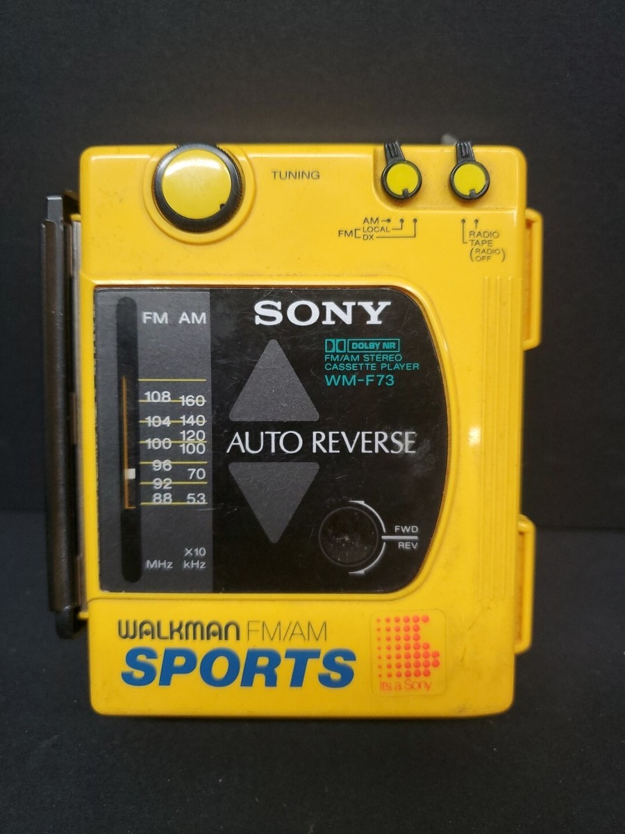 Sony WM-F63/F73 AM/FM Stereo Sports Cassette Radio Walkman