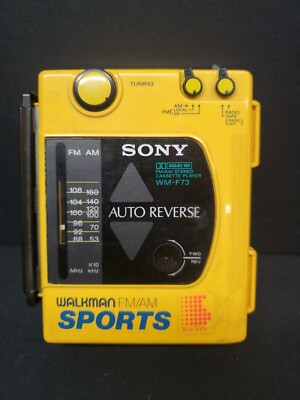 Sony WM-F63/F73 AM/FM Stereo Sports Cassette Radio Walkman AS IS