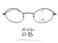 Vintage 90's RODENSTOCK Eyeglasses R4247F Purple Italy Round ROD-08