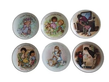 Set of 6 Mother's Day Mini Porcelain Plates