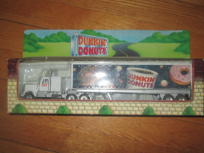 Vintage Dunkin Donuts Tractor Trailer Toy 1995 Limited Edition With Box - Rare
