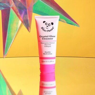 Dizzy Panda Crystal Glow Cleanser 100ml Watermelon Collagen Hydration.