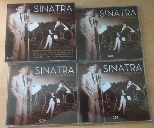 Frank Sinatra "Songs For You: 75 Tracks" Like NEW 3CD Set GO3CD7054 (2011) EX