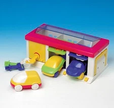 NEW Playwell Play Well Carry Along Garage Set with 3 Cars - Age 12 Months Plus