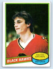 1980-81 Topps #98 Keith Brown RC Chicago Blackhawks