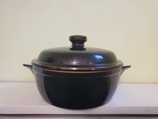 Denby Merlot Large 4 Pint Casserole,  9.5" Wide X 6.75" Deep.