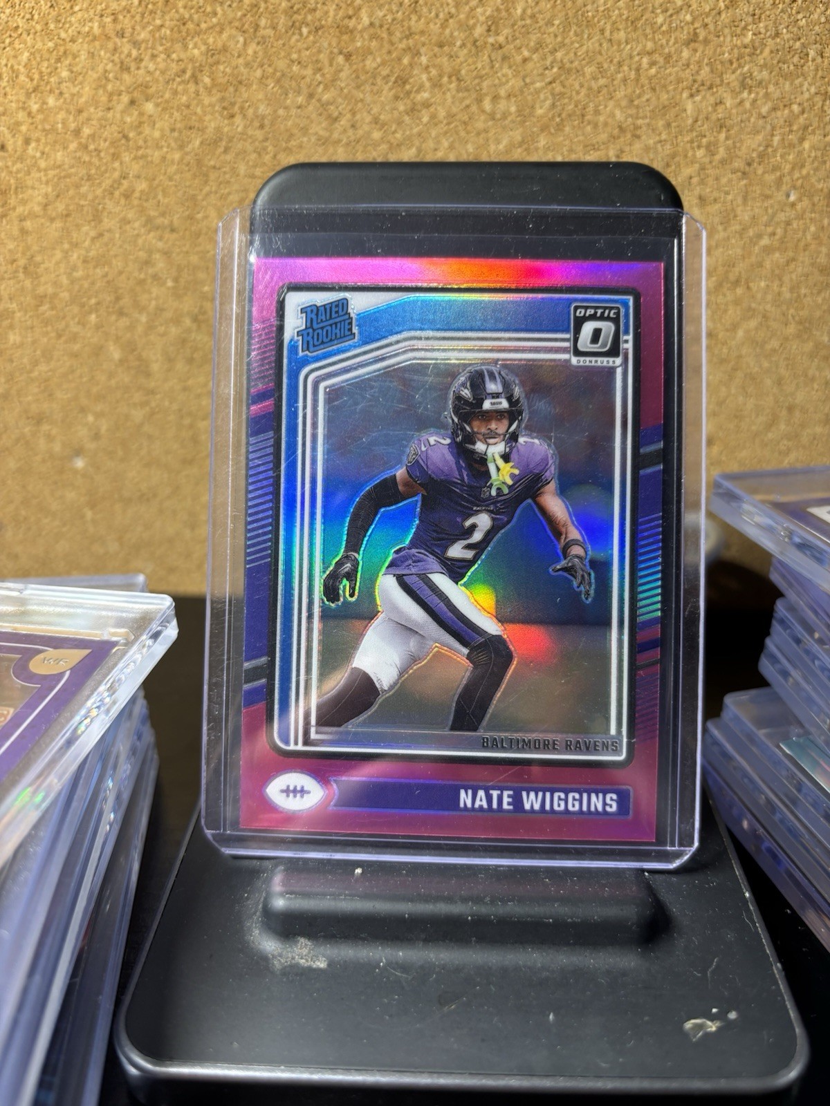 2024 Panini Donruss Optic - Rated Rookie Nate Wiggins #281 Pink Prizm (RC)