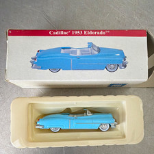 1953 Cadillac Eldorado Convertible Diecast Model Car Blue w/ Original Box