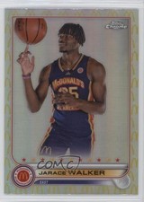 2022 Topps Chrome McDonald's All American Logo Refractor Jarace Walker #10 l9q