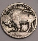 1913 D Type 1 (Raised Ground) Buffalo Nickel - 1st Year Made Bn840