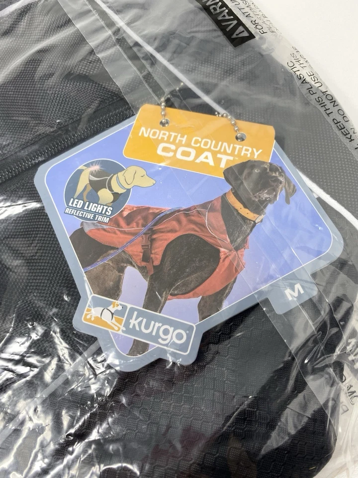 Abrigo para perro Kurgo North Country talla mediana Forro polar reflectante con luces LED Foto 3 de 4