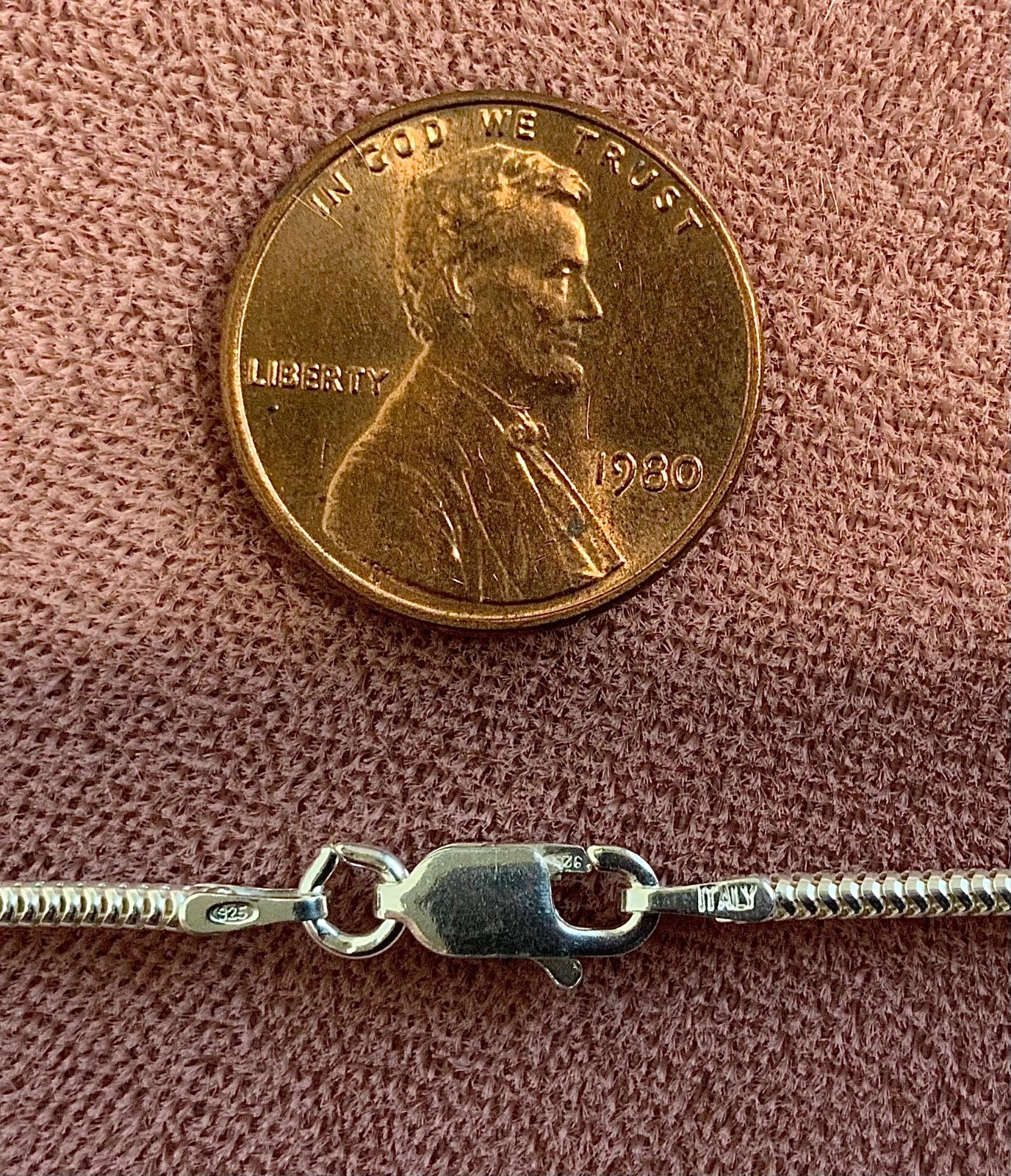 Solid Sterling Silver 925 Snake Chain Necklace 1.… - image 11