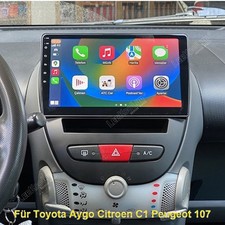 2G+64G Für Toyota Aygo Citroen C1 Peugeot 107 Autoradio Android 15 GPS NAVI WIFI