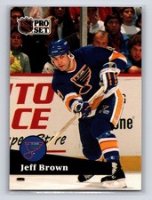 1991-92 Pro Set - Jeff Brown #212 St. Louis Blues Hockey Card