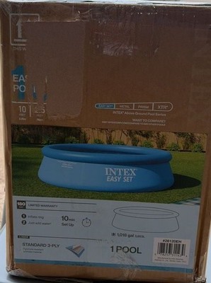 Intex EasySet AboveGround Inflatable Round Swimming Pool10ft x 30inModel 28120EH