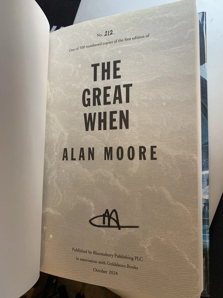 🌟GOLDSBORO Alan Moore The Great When SIGNED NUMBERED HB SENTSAMEDAY  - Image 4 of 4