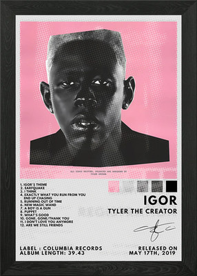 Igor Album Cover gerahmt Wandbild Poster Leinwanddruck Bild