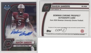 2024 Bowman U Chrome Chrome Prospect Auto Raheim Sanders #PA-RSA Auto