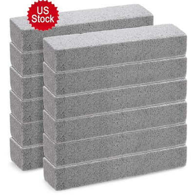 #ad gray pumice toilet bowl cleaning stones 12 pack for household use $13.99