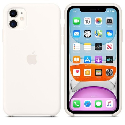 Genuine / Original Apple Silicone Case for iPhone 11 - White