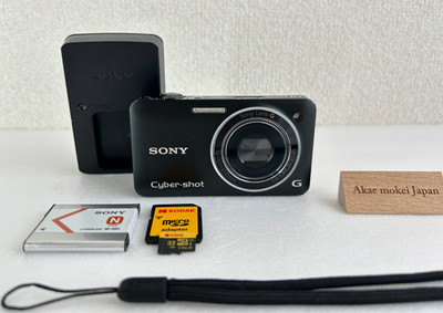 SONY Cyber Shot DSC-WX5 Digital Camera Black Batt charger SD32GB Japanese only