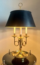 Vintage Brass French Horn Bouillotte Lamp | 3...