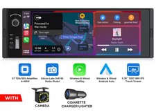 CAM Single DIN 6.36" Multimedia Car Stereo Wireless Carplay Android Auto Radio